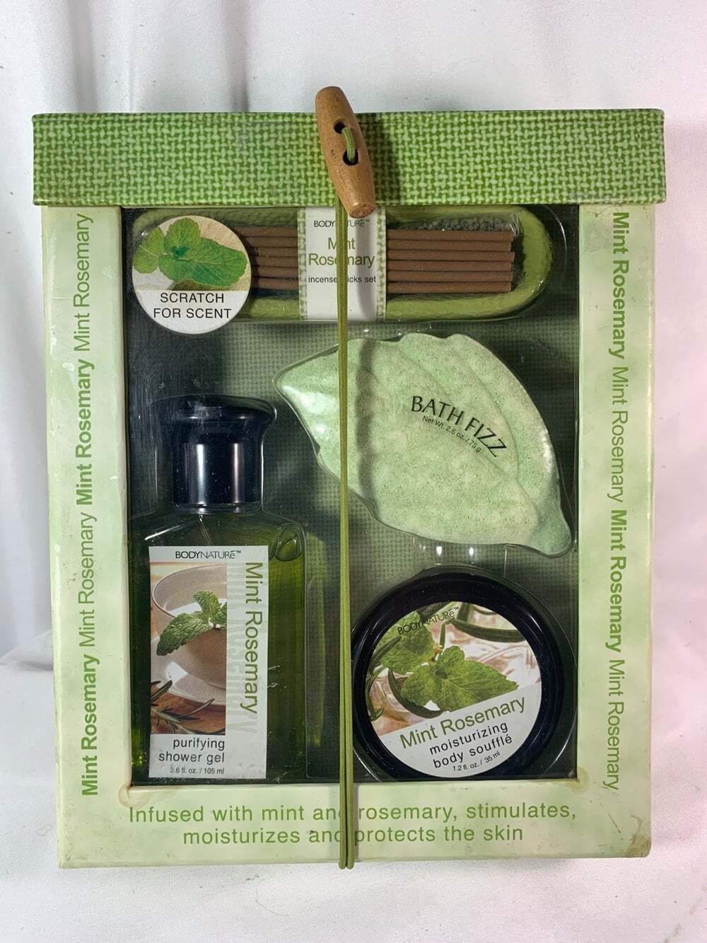 Discontinued Mint Rosemary Aromatherapy Bath set